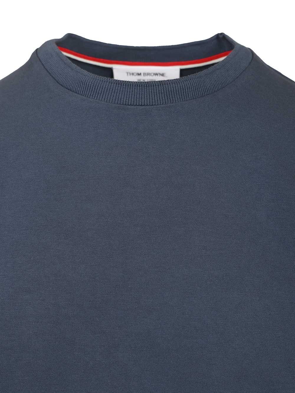4 Bar T-Shirt Blue Cotton