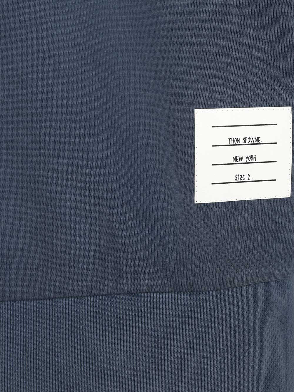4 Bar T-Shirt Blue Cotton