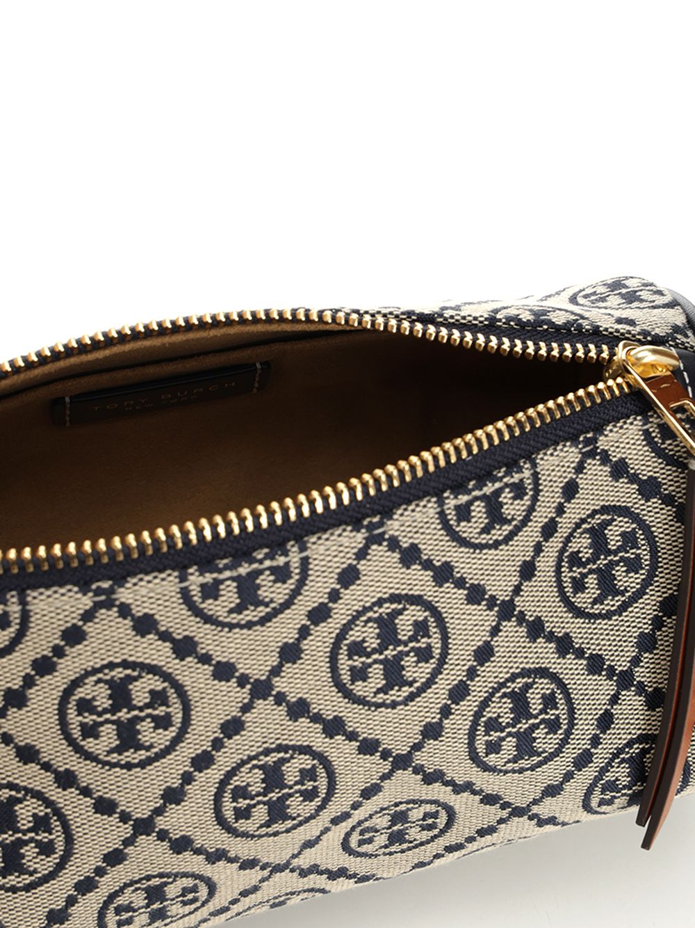 T Monogram Cylinder Bag Blue Body : Cotton Shoulder