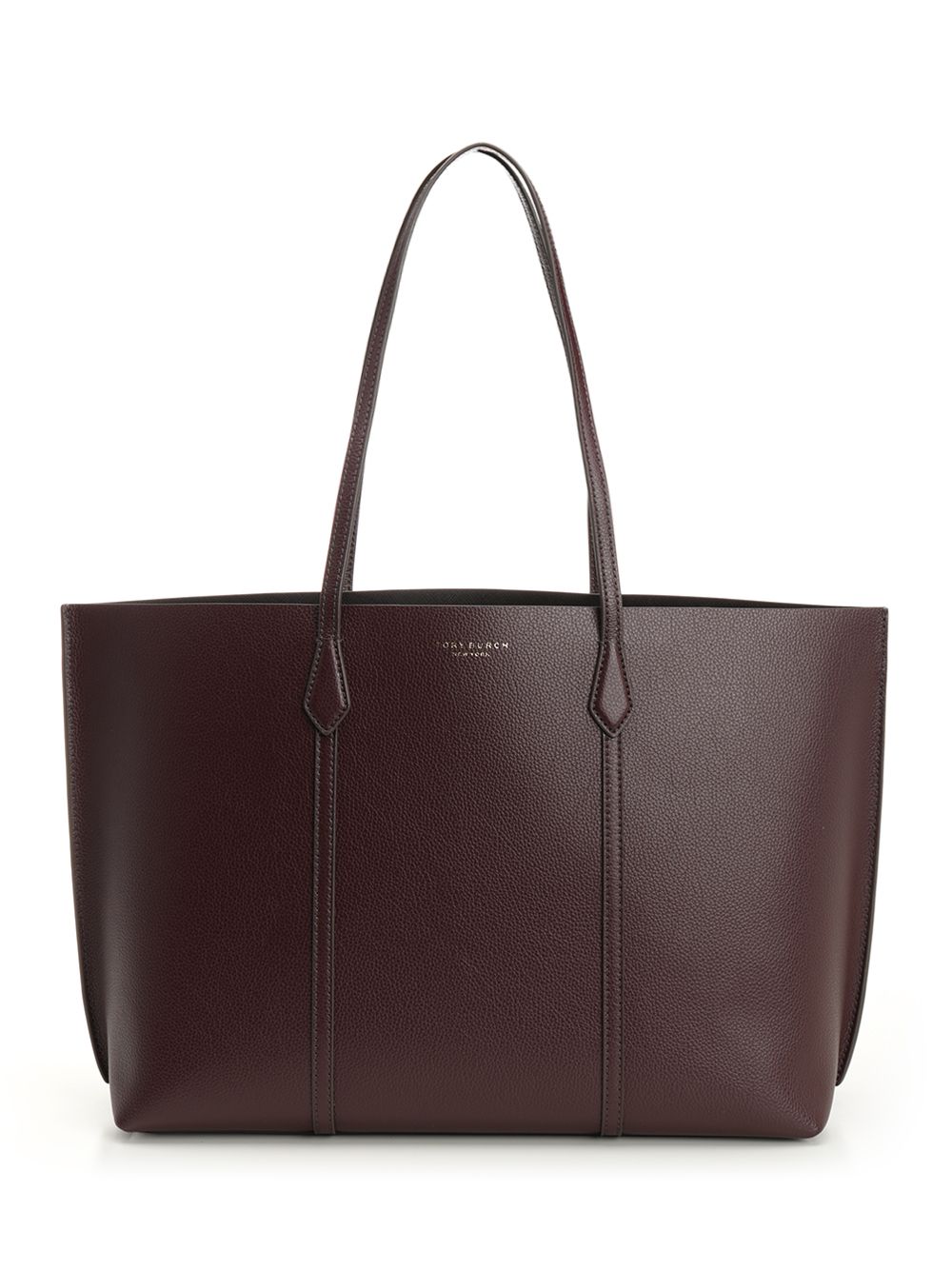 Large Perry Tote Bordeaux Cow Leather Shoulder Bags
