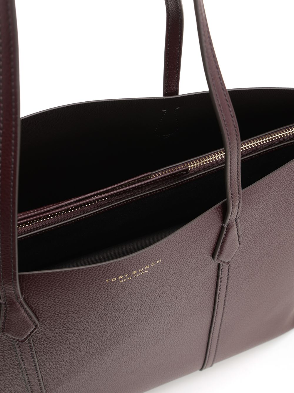 Large Perry Tote Bordeaux Cow Leather Shoulder Bags