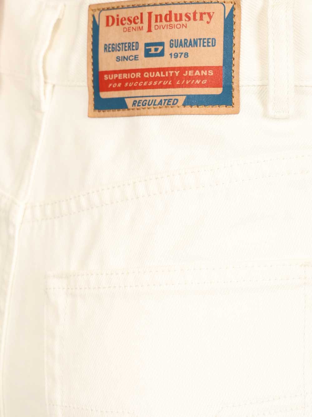 White cotton denim shorts Trousers