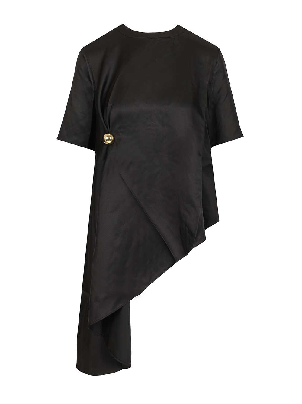 Madea Silk Top Black Tops
