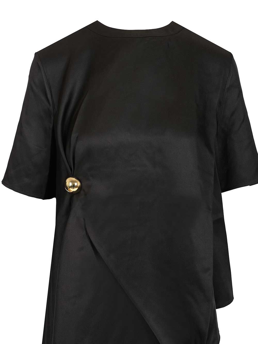 Madea Silk Top Black Tops