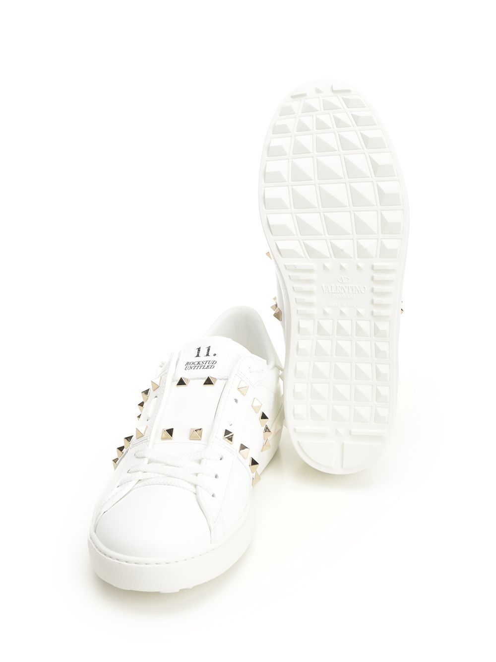 Rockstud Untitled Sneaker White Vtupper