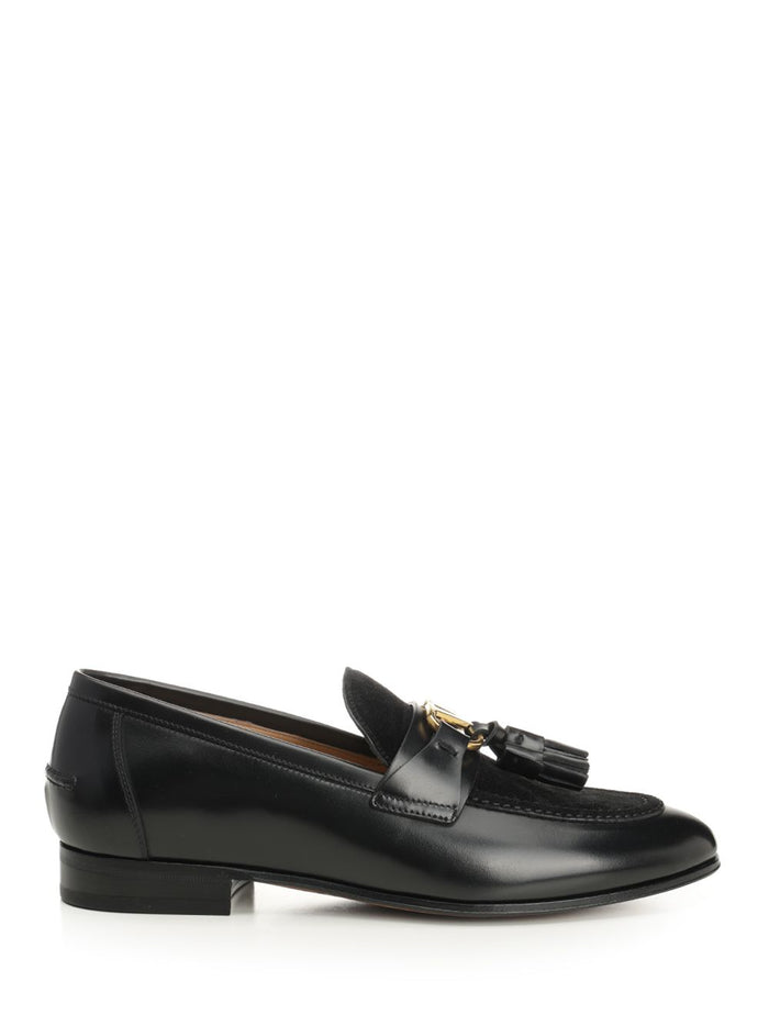 Vlogo loafer Black Calf Skin Loafers