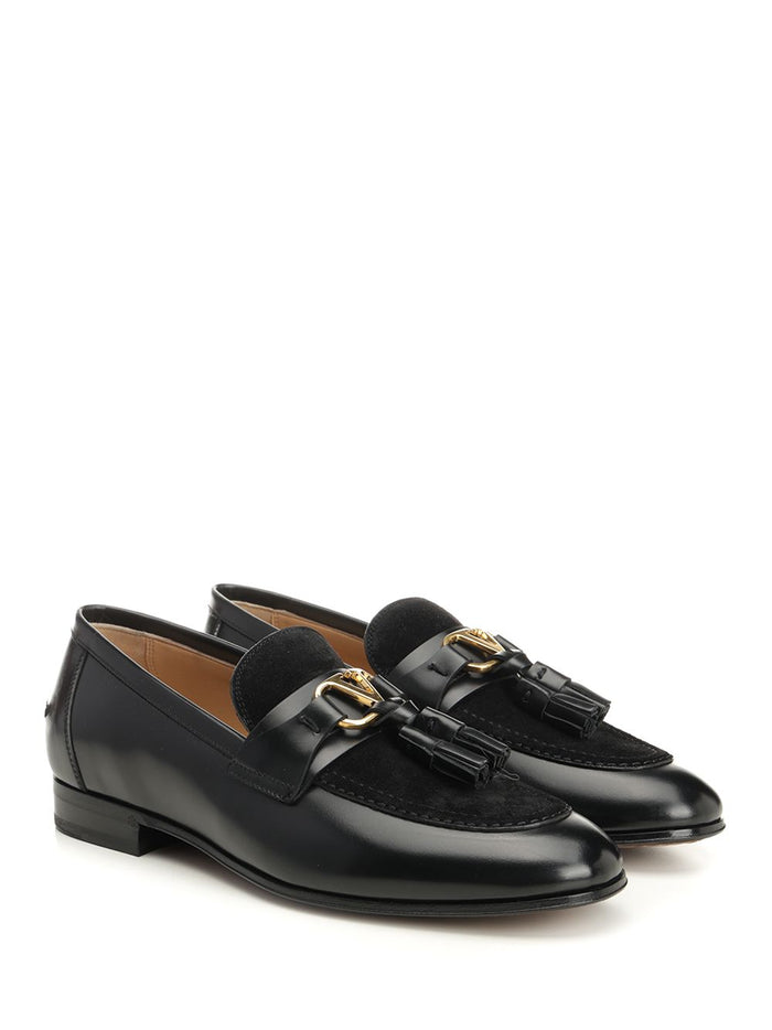 Vlogo loafer Black Calf Skin Loafers