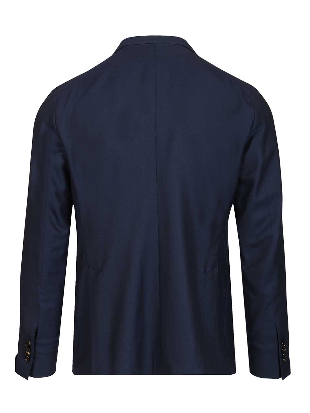 unlined blazer in lightweight cashmere Blue Kashmir Jacket