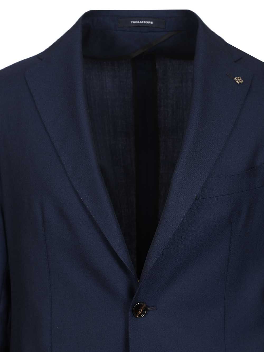 unlined blazer in lightweight cashmere Blue Kashmir Jacket