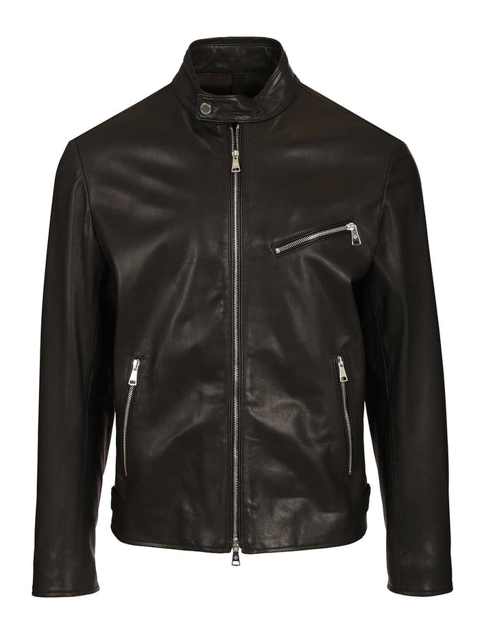 Lambskin biker jacket Black Lamb Leather