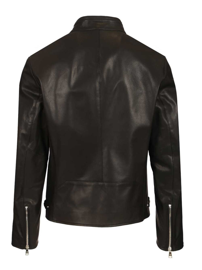 Lambskin biker jacket Black Lamb Leather