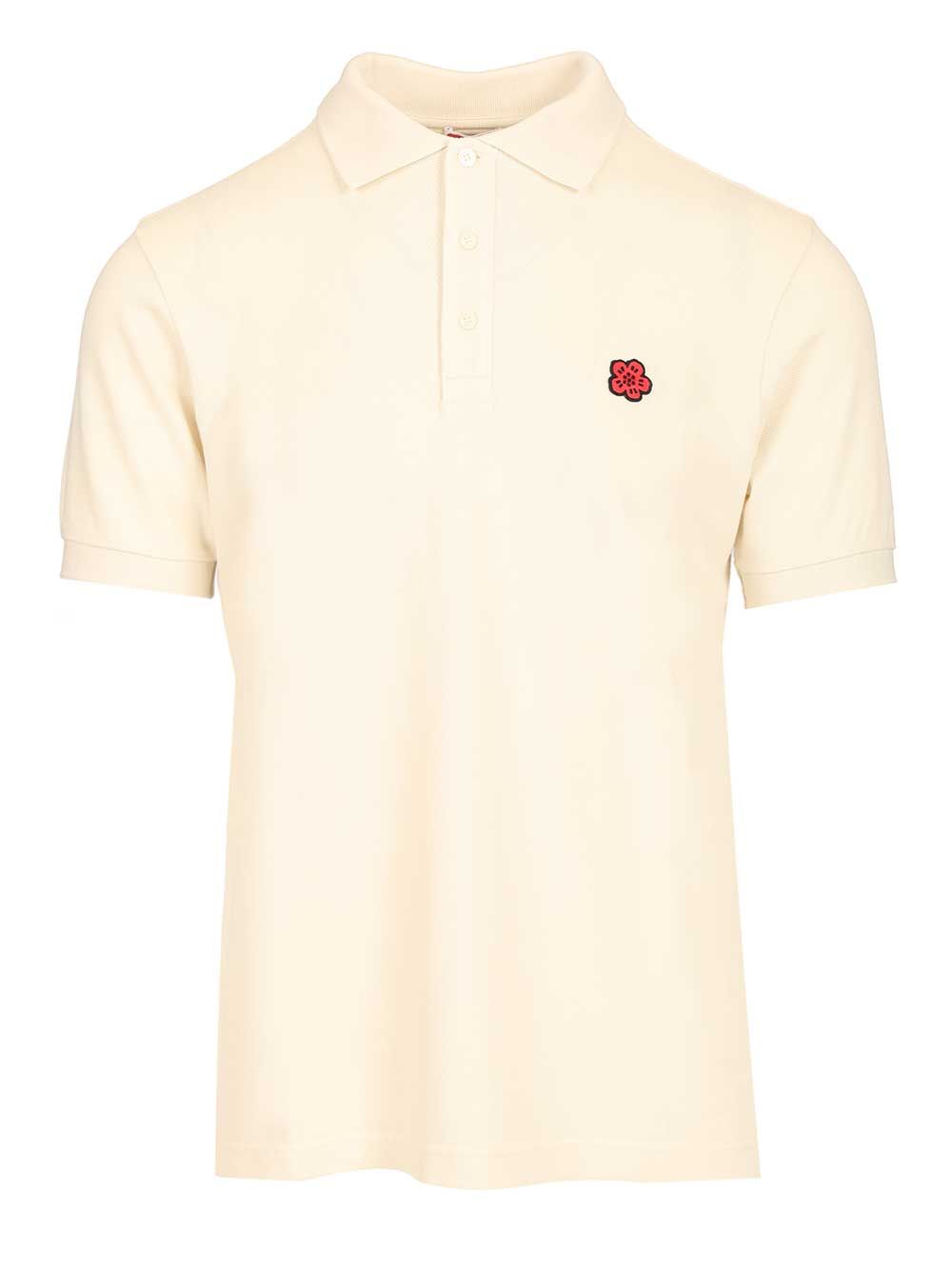 Boke flower polo shirt White Cotton