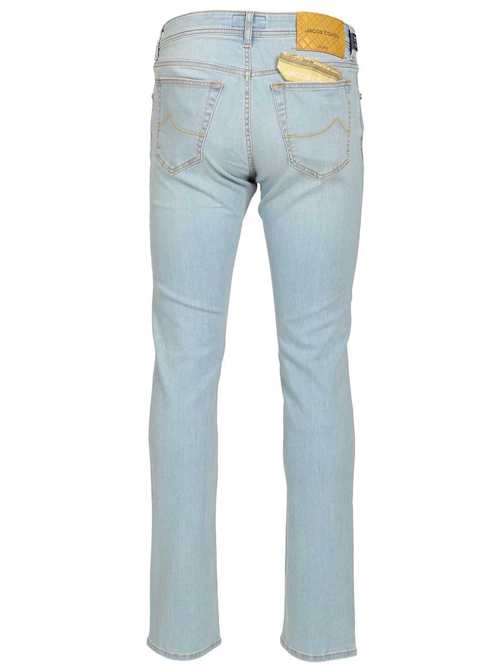 Bard regular-slim 5-pocket jeans Light Blue Cotton