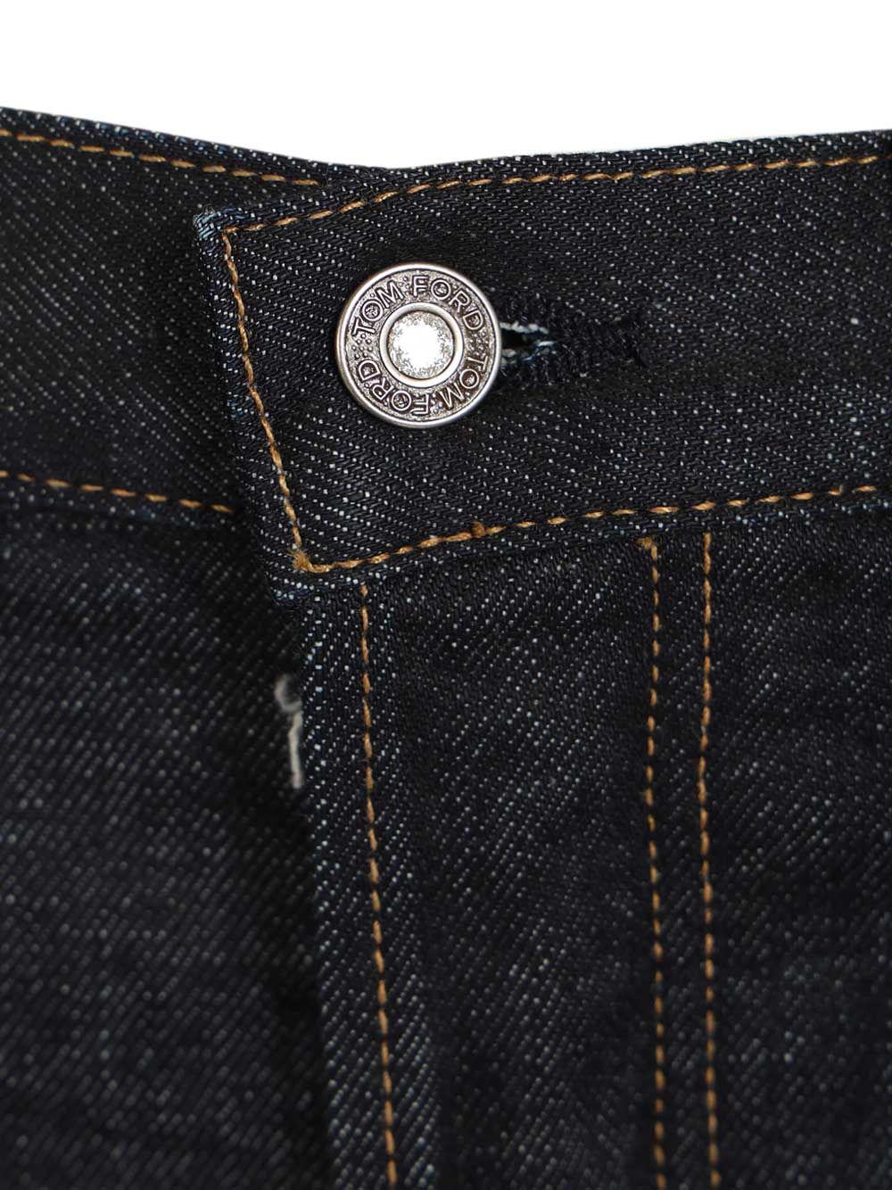 Selvedge slim fit jeans Blue Cotton - Polyurethane