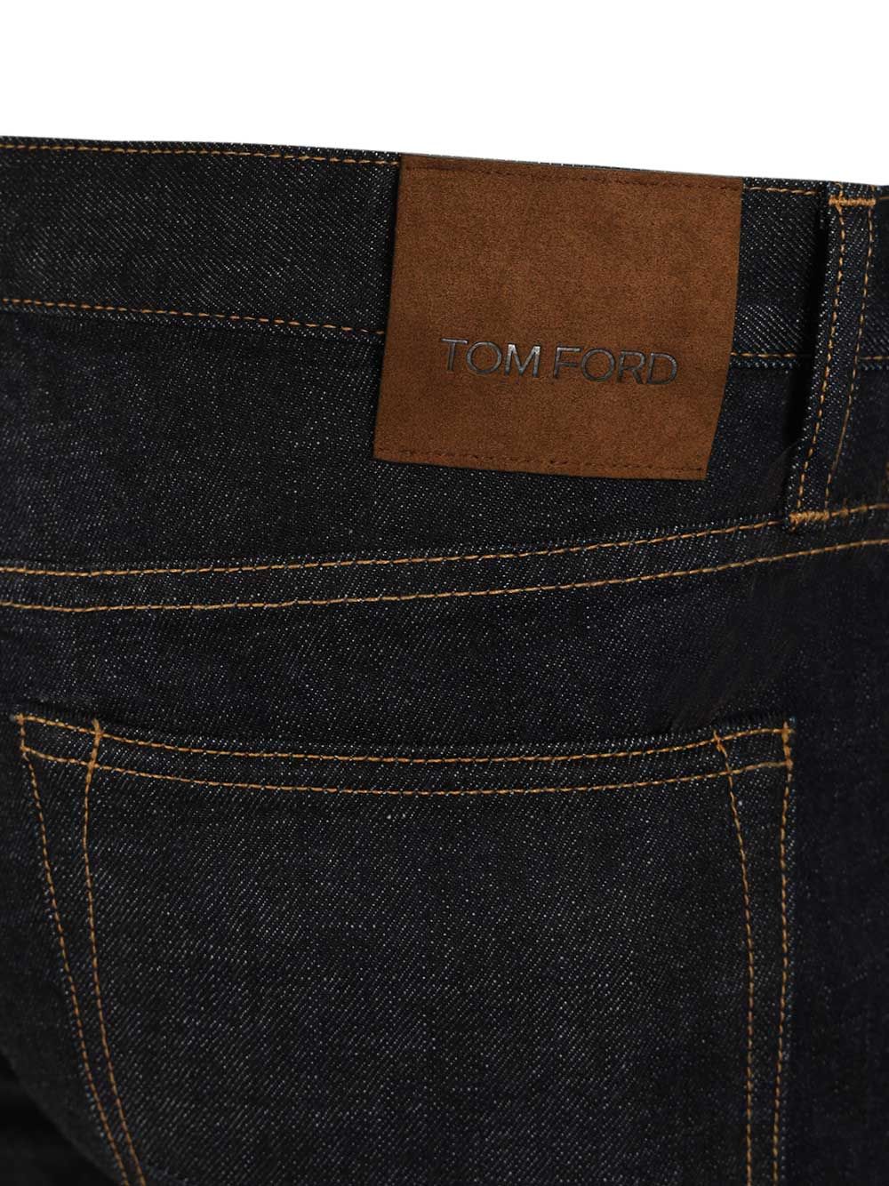 Selvedge slim fit jeans Blue Cotton - Polyurethane