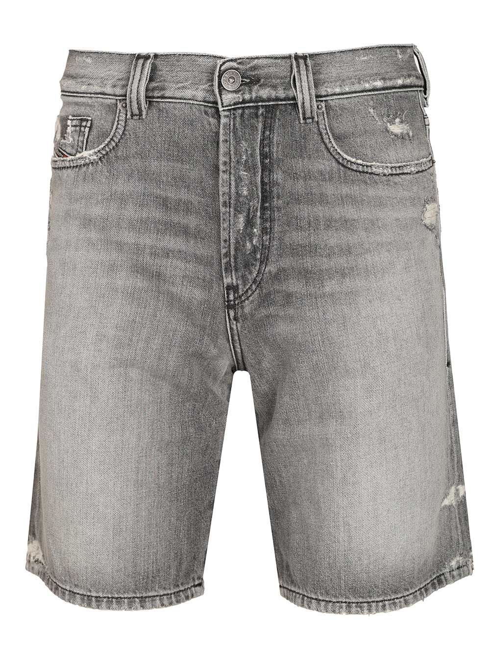 Denim shorts Grey Cotton Trousers