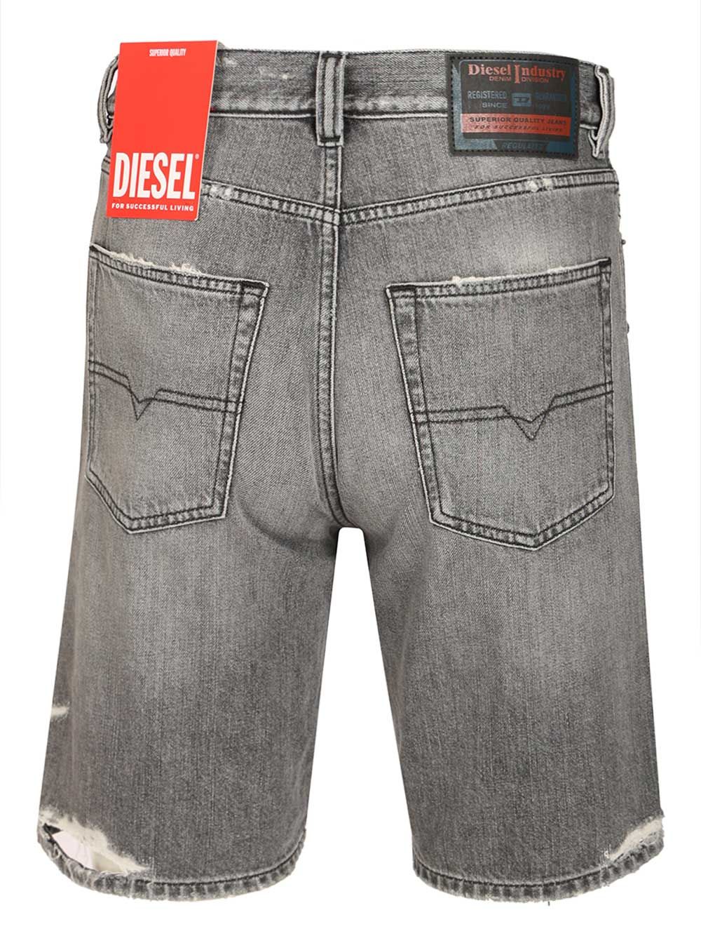 Denim shorts Grey Cotton Trousers