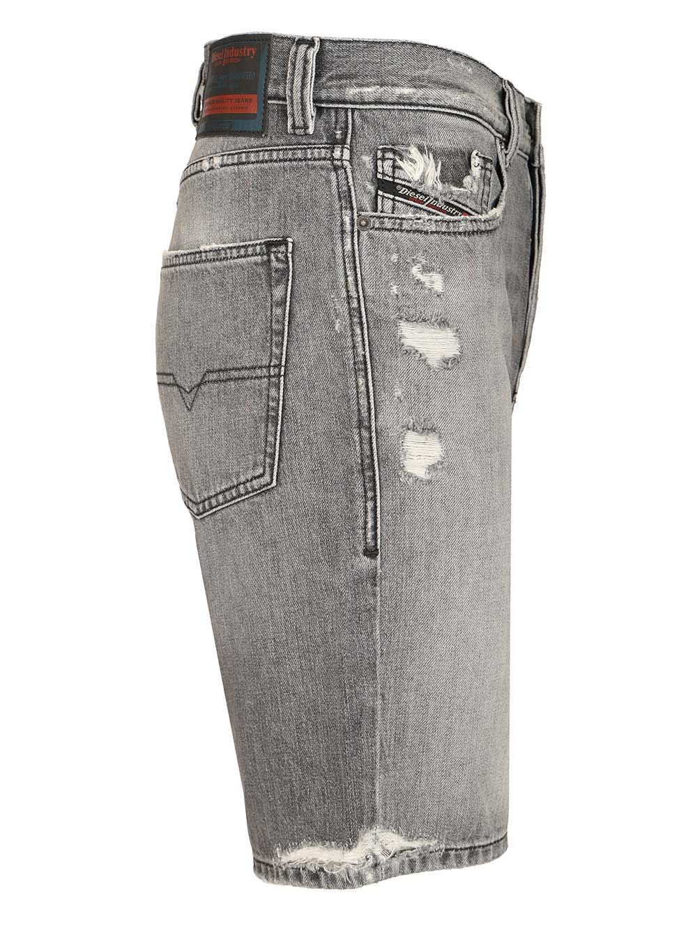 Denim shorts Grey Cotton Trousers