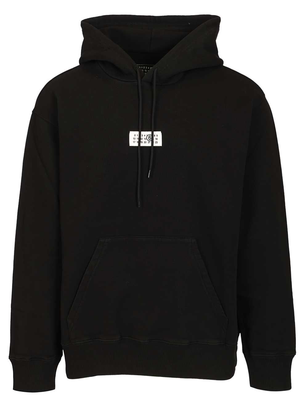 Numeric Hoodie Black Cotton Sweatshirts