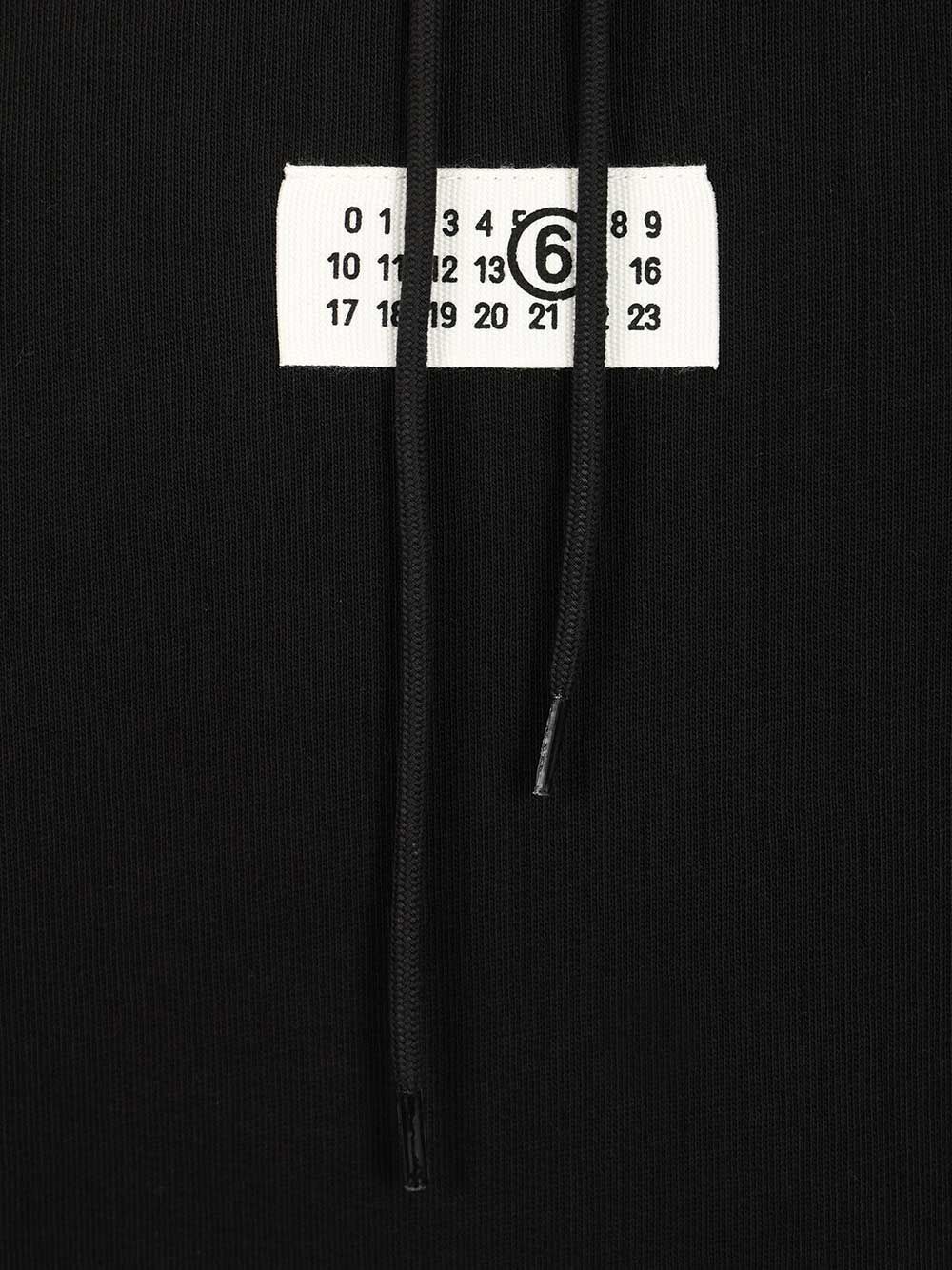 Numeric Hoodie Black Cotton Sweatshirts