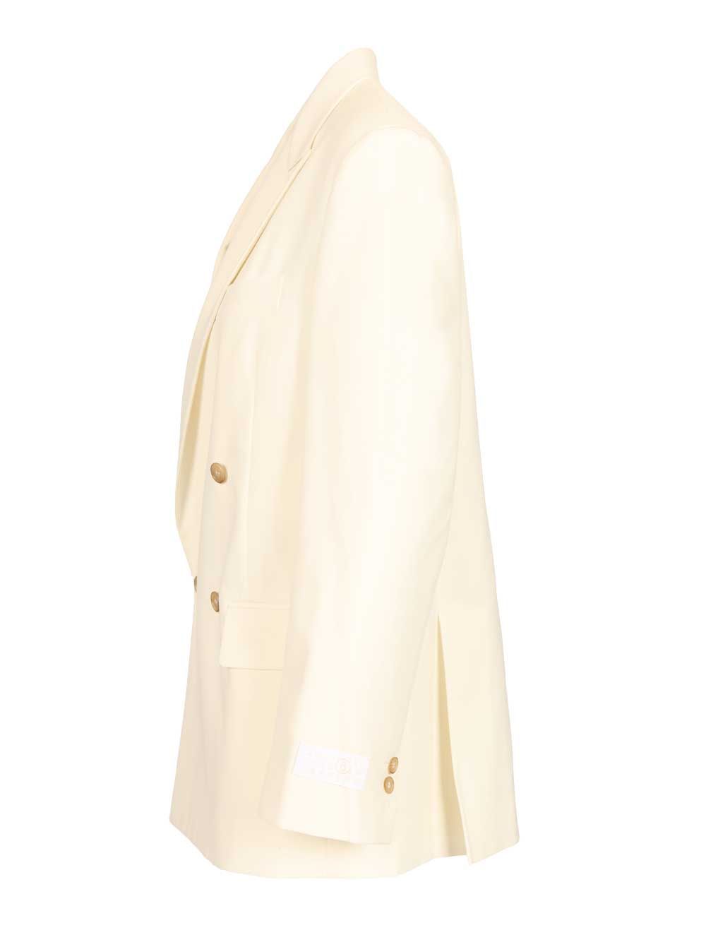 Double-breasted blazer Beige Jacket
