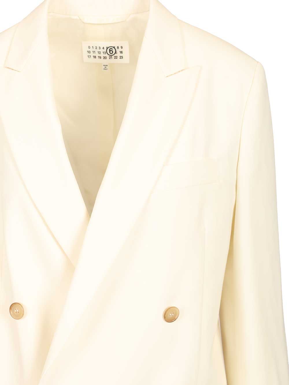 Double-breasted blazer Beige Jacket