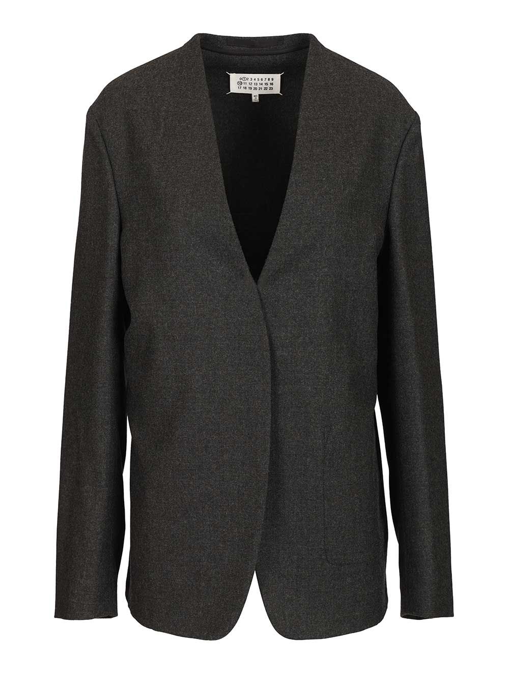 Minimal wool jacket Grey