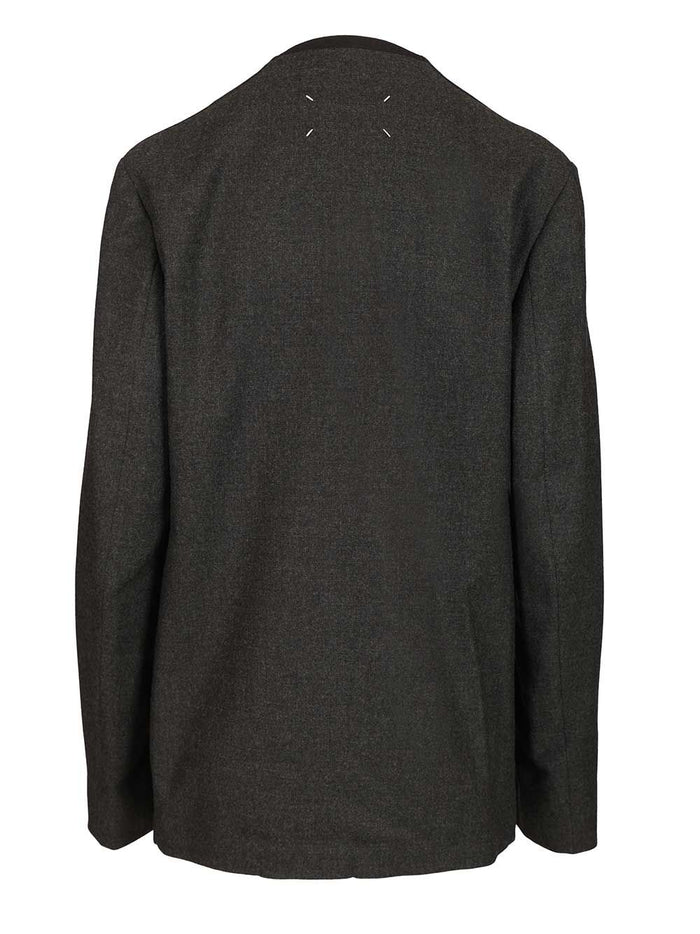 Minimal wool jacket Grey