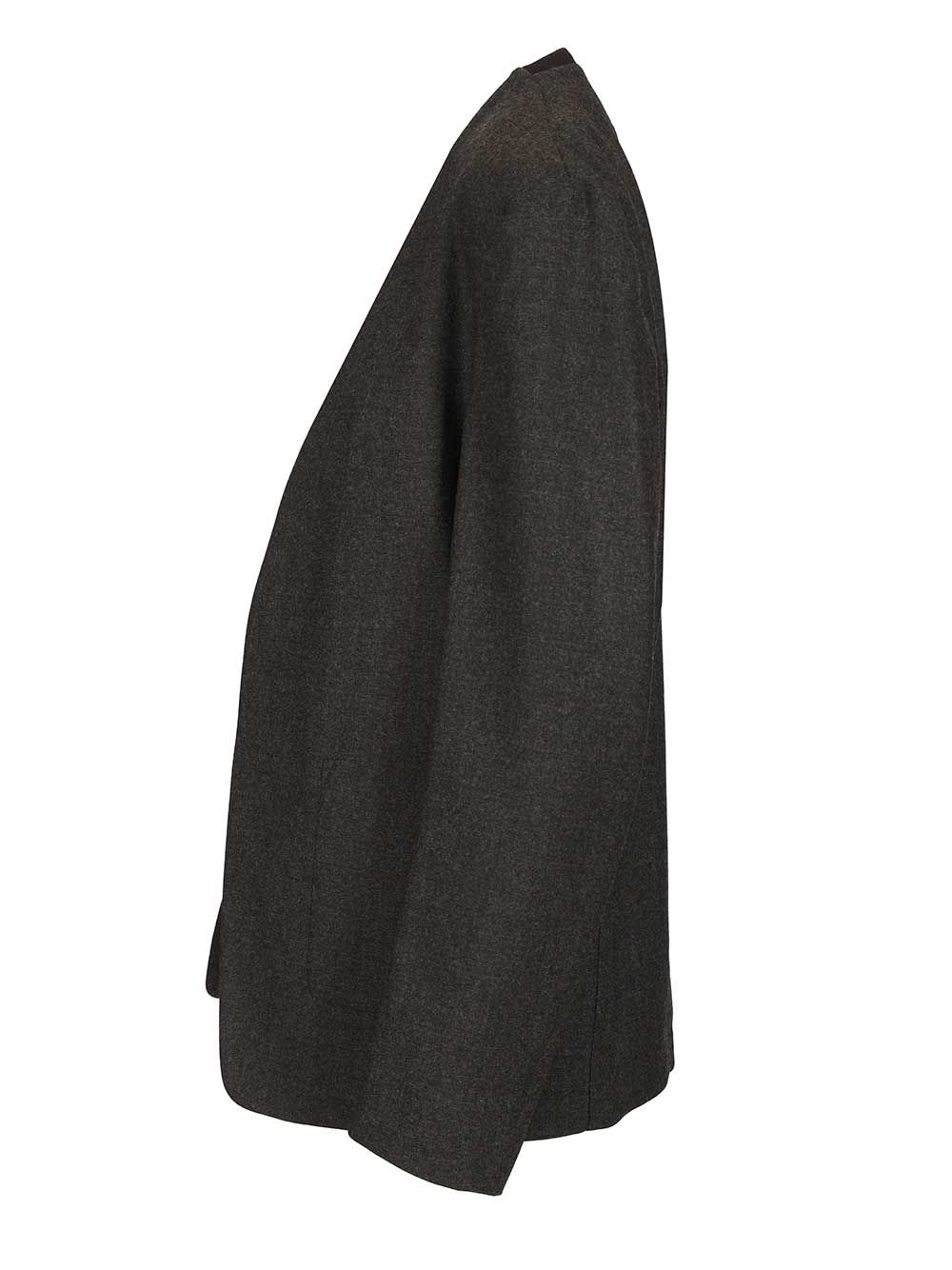 Minimal wool jacket Grey