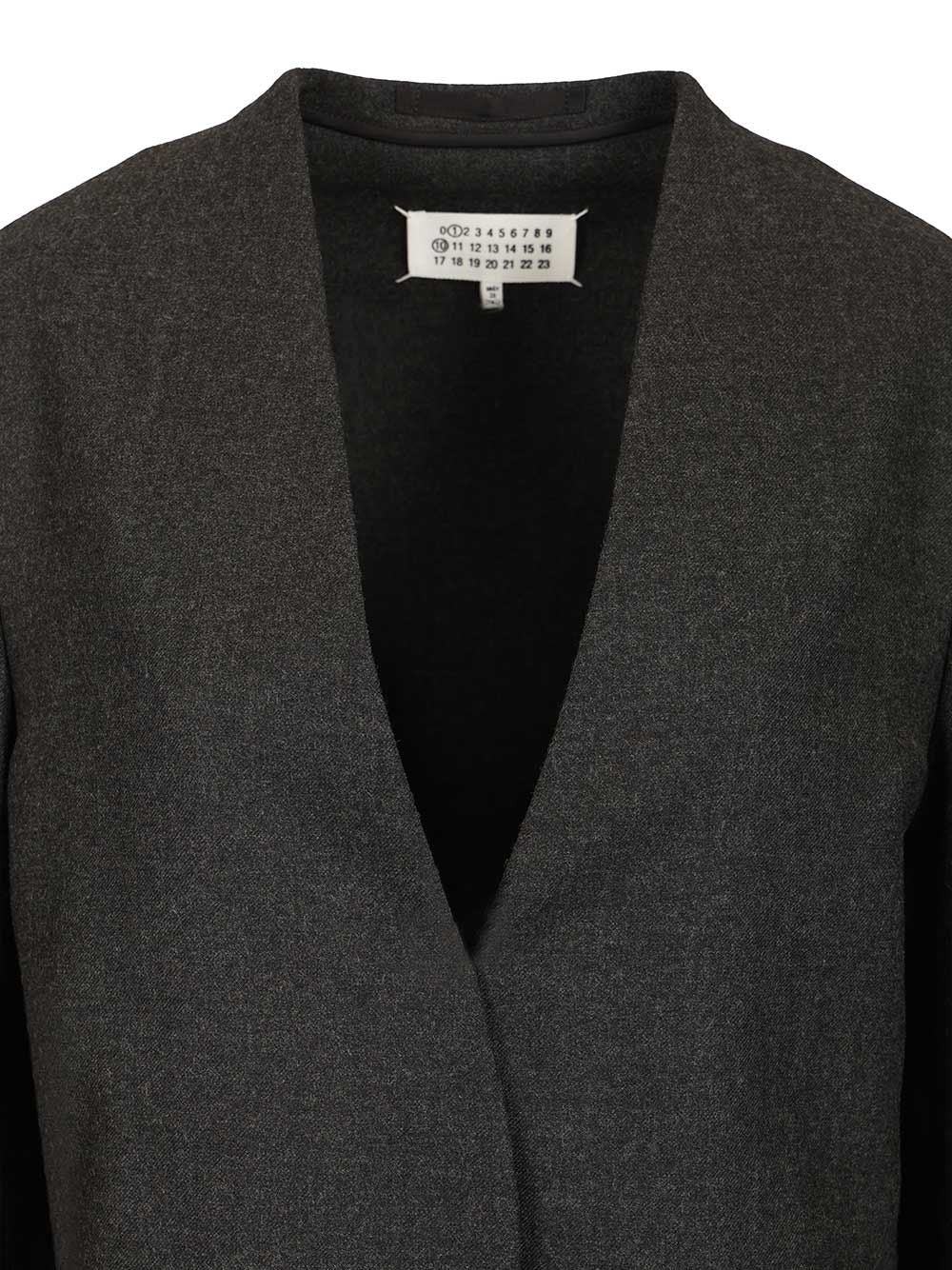 Minimal wool jacket Grey