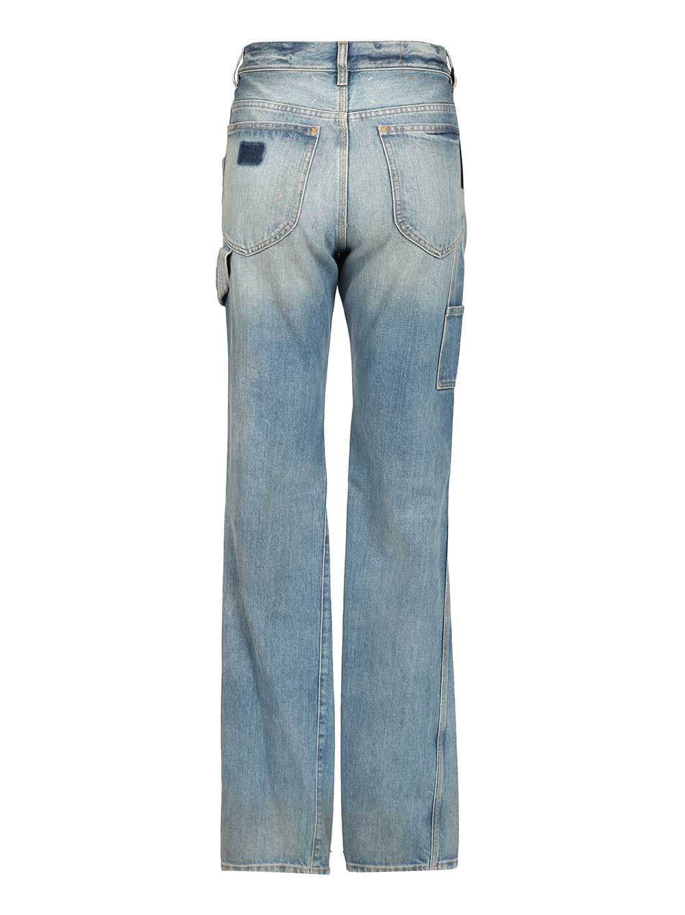 Straight leg jeans Blue Cotton