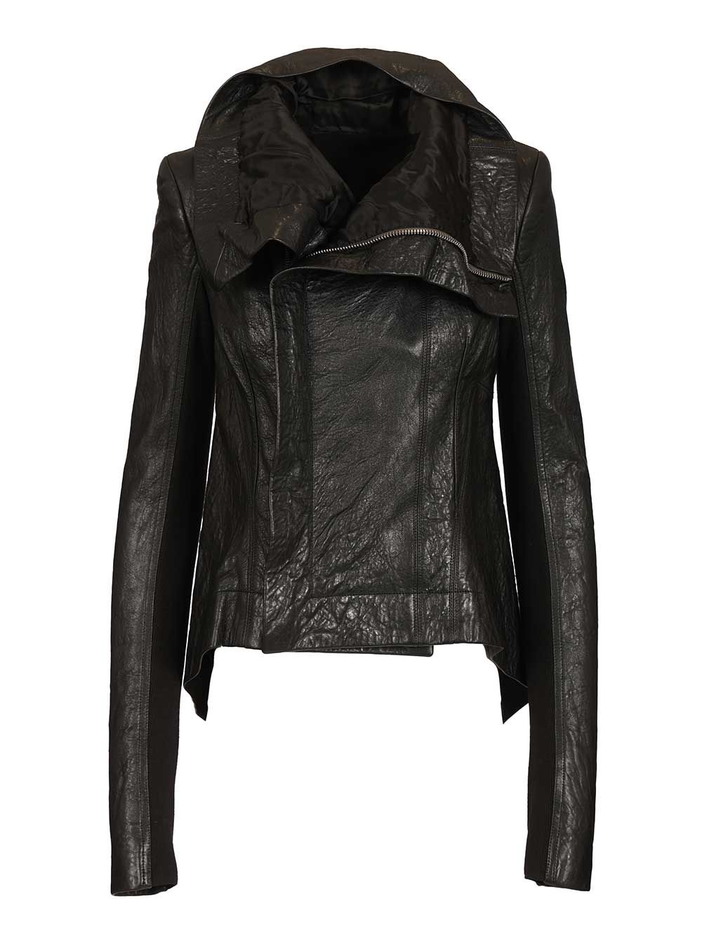 Naska Biker Black Leather Jacket