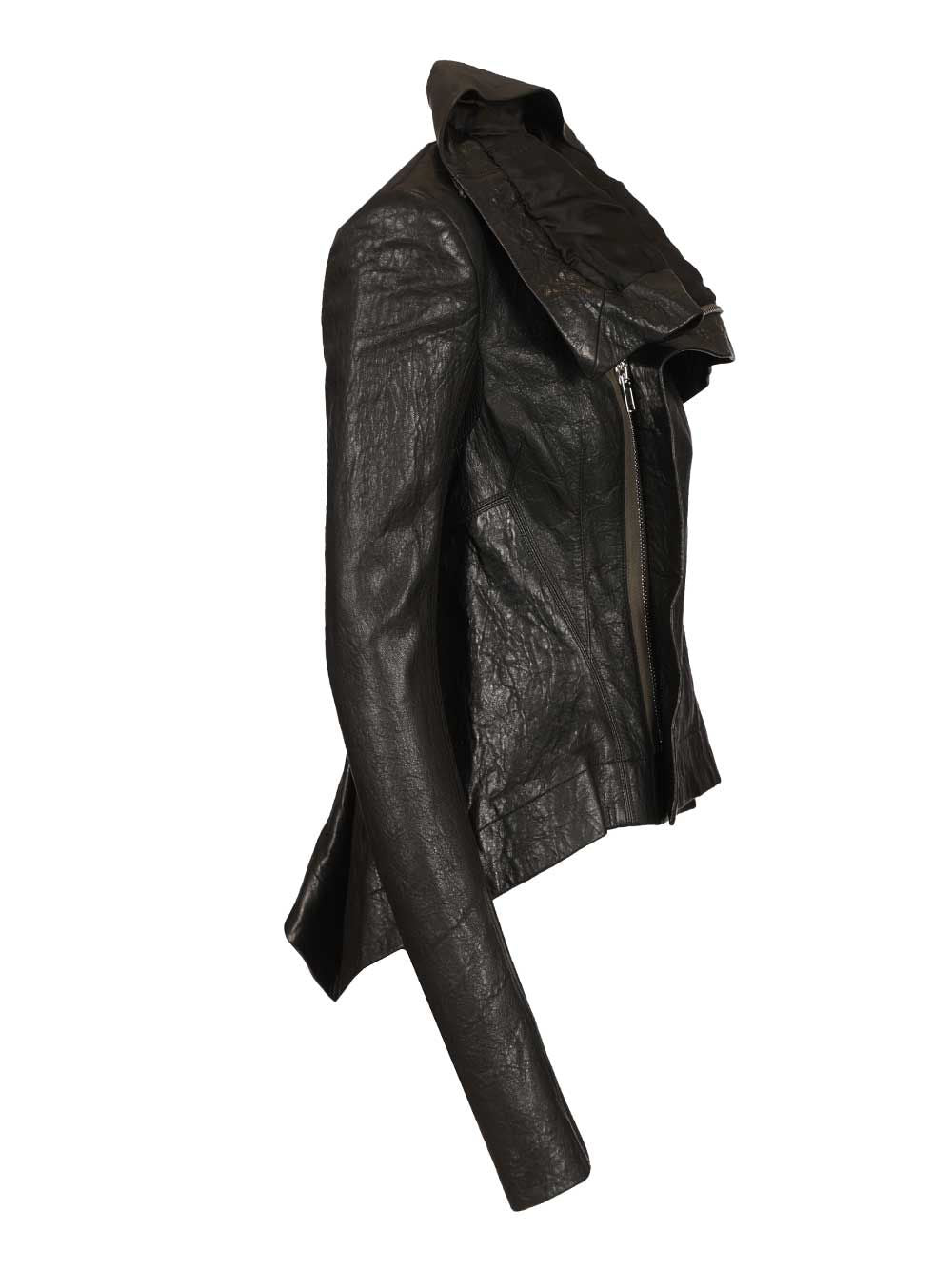 Naska Biker Black Leather Jacket