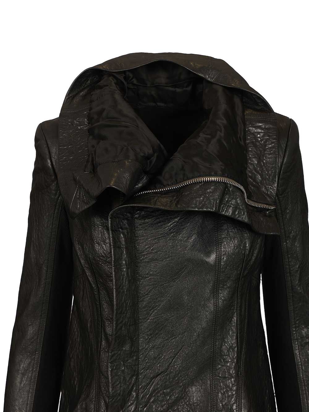 Naska Biker Black Leather Jacket
