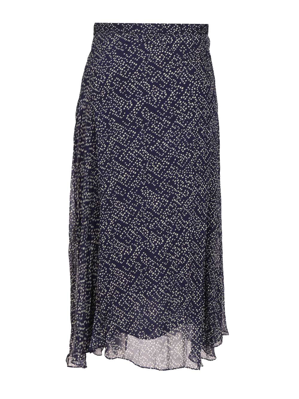 Long Skirt Lycia Blue Viscose
