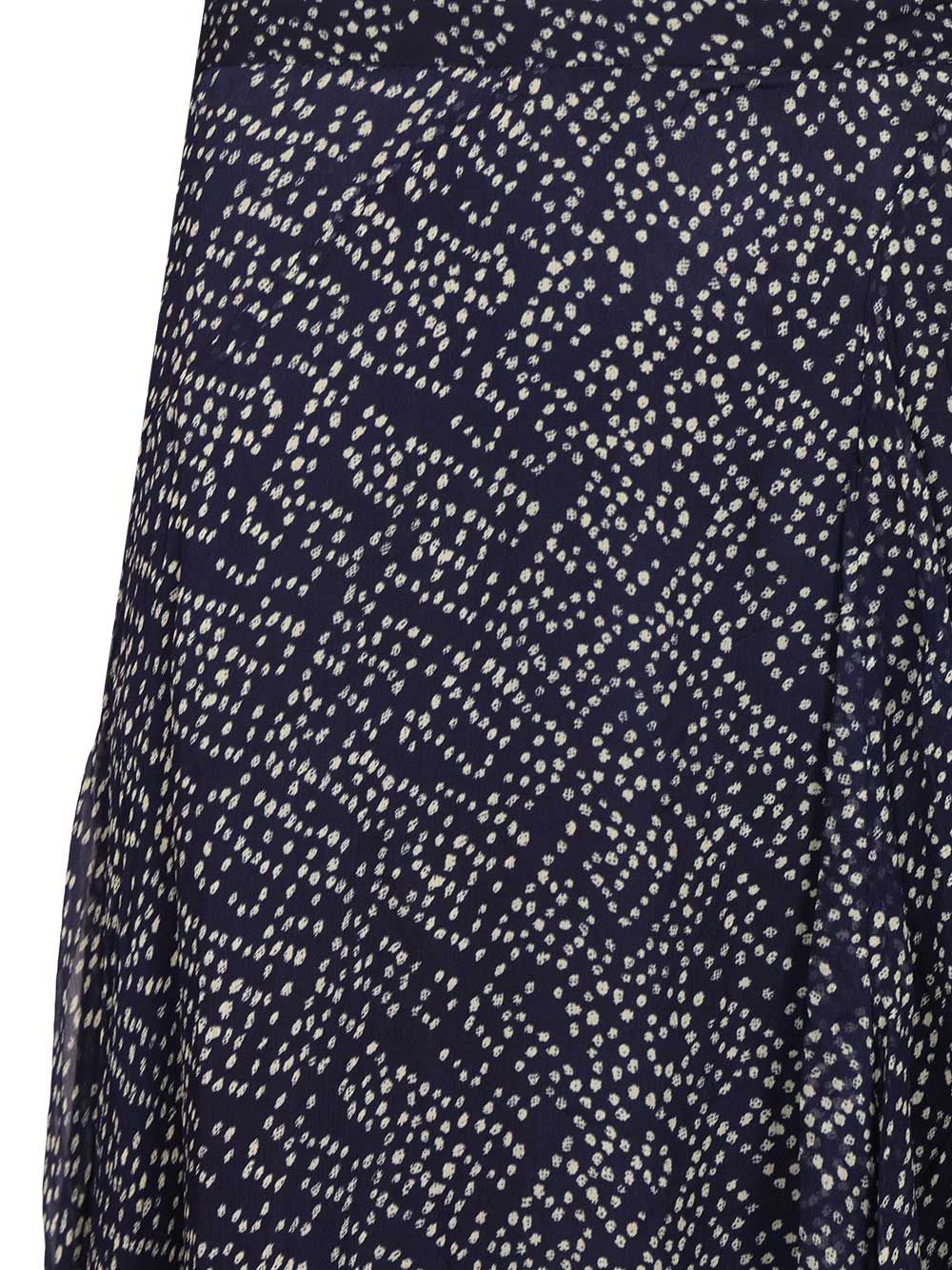 Long Skirt Lycia Blue Viscose