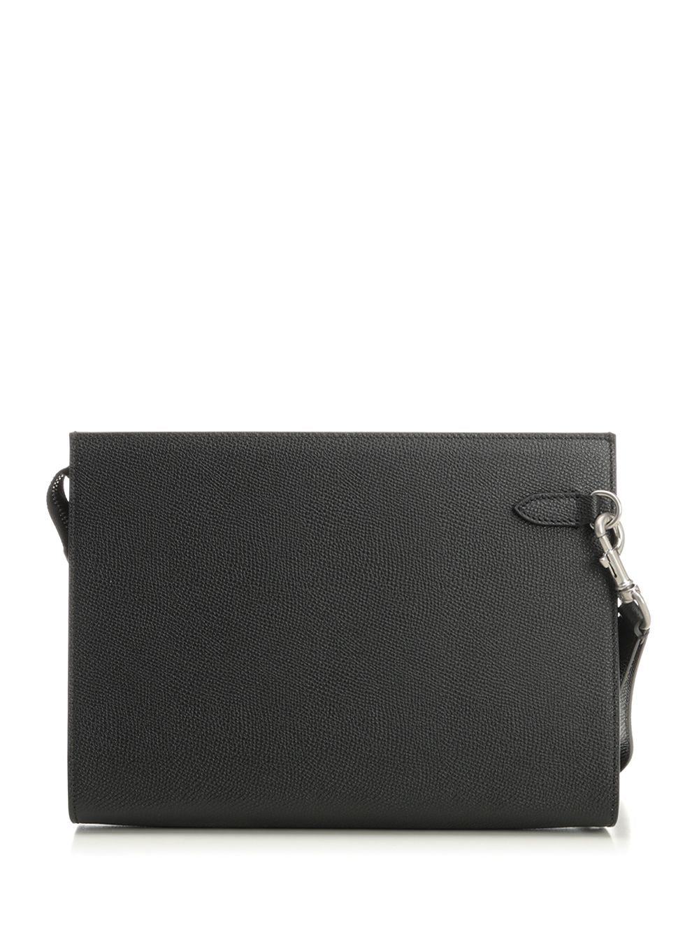 VLogo Signature pouch Black Small Leather Goods