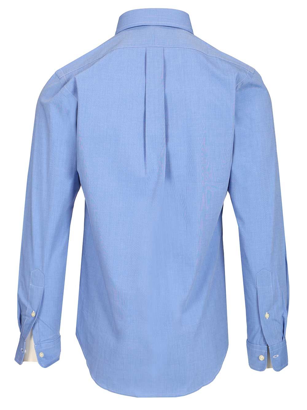 custom-fit shirt Light Blue Cotton Elastane
