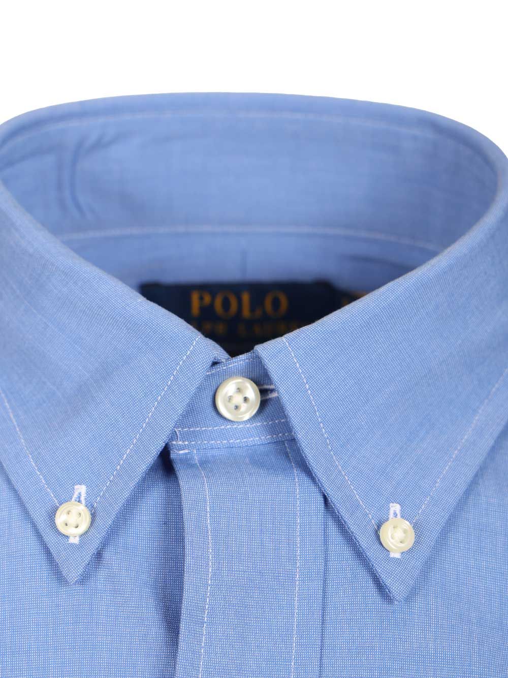 custom-fit shirt Light Blue Cotton Elastane