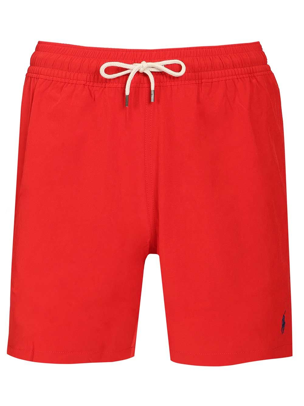 Stretch Shorts Red Polyester (recycled) Elastane Swimwear