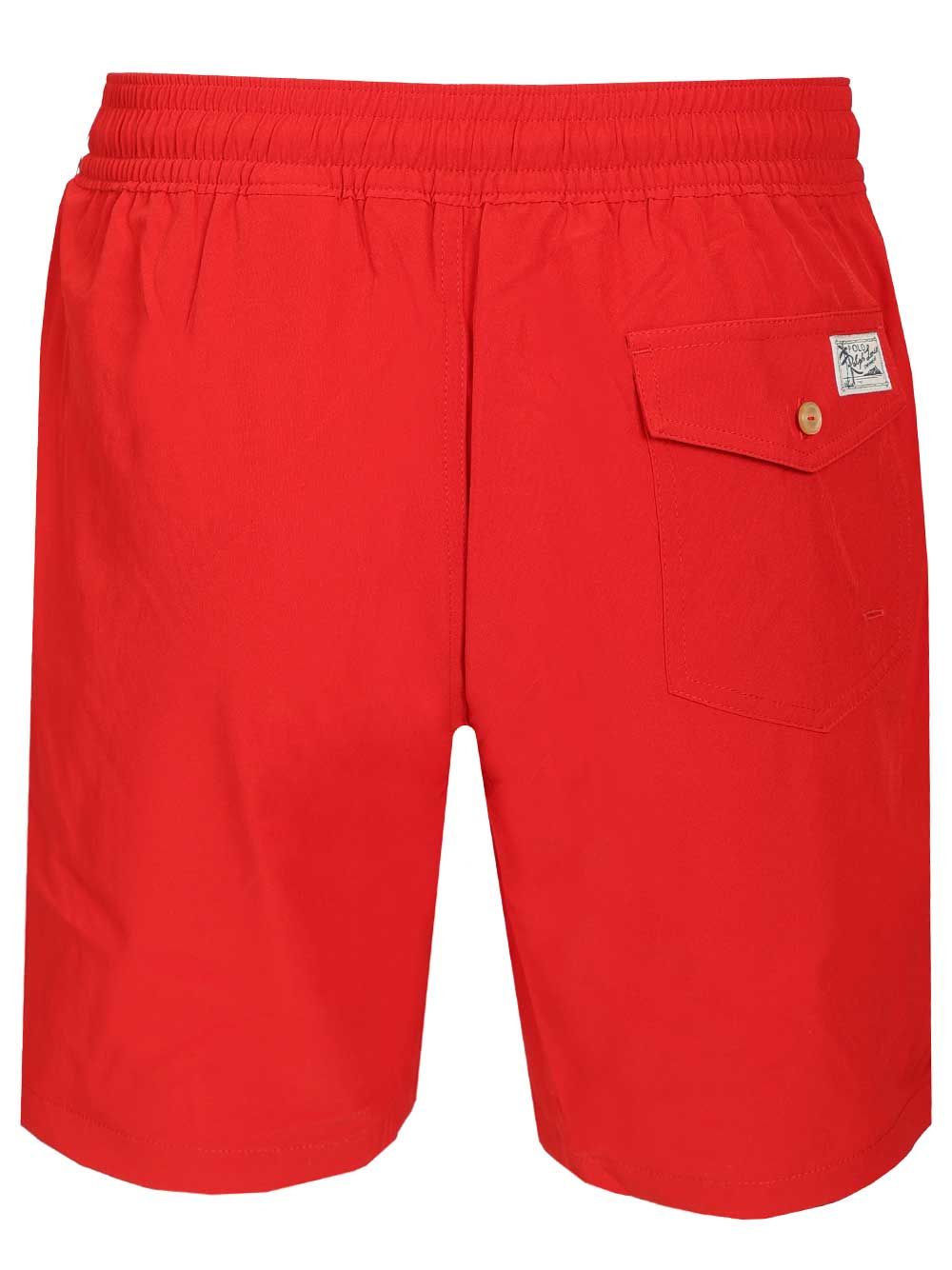 Stretch Shorts Red Polyester (recycled) Elastane Swimwear