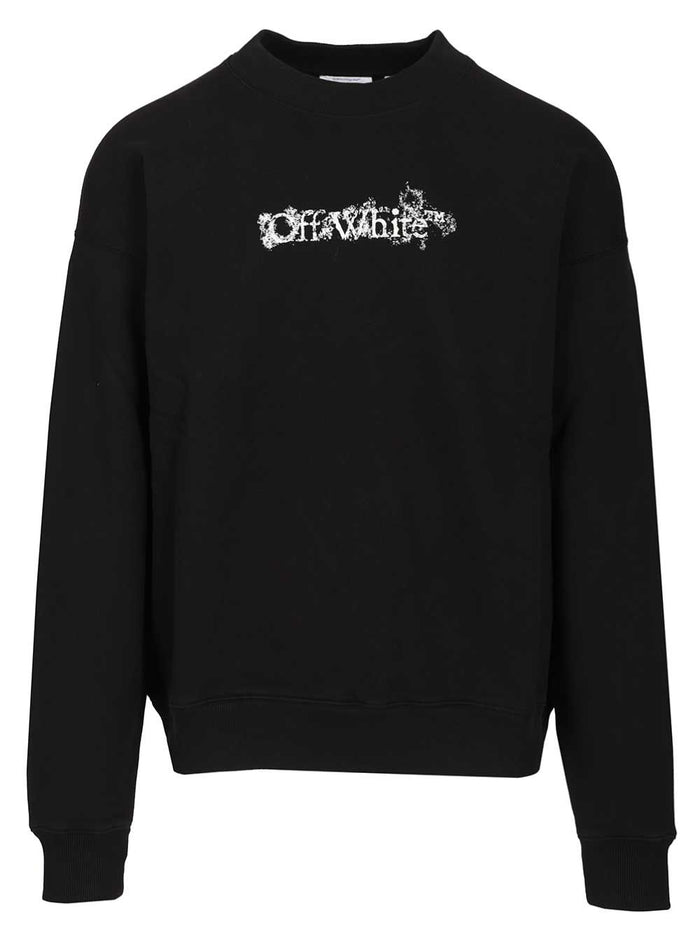 Heraldic Arrow Sweatshirt Black Cotton Sweatshirts