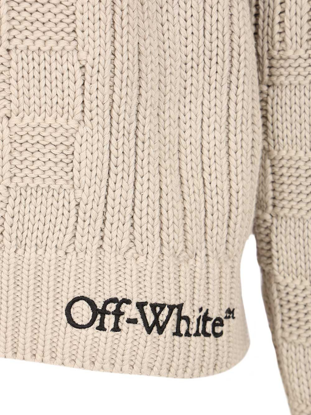 Arrow Cotton Sweater Beige