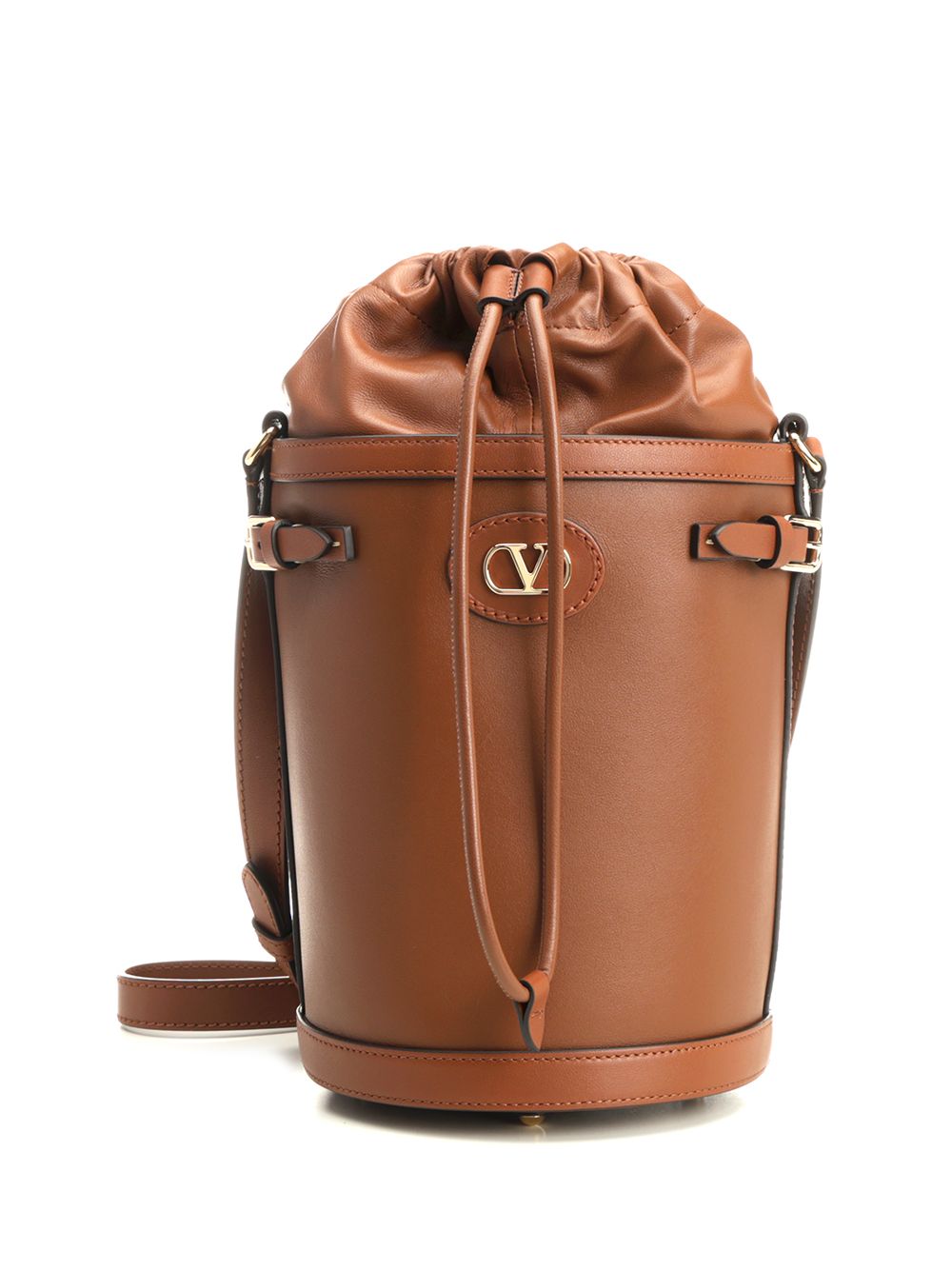 VLogo Signature Bucket Bag Brown Crossbody
