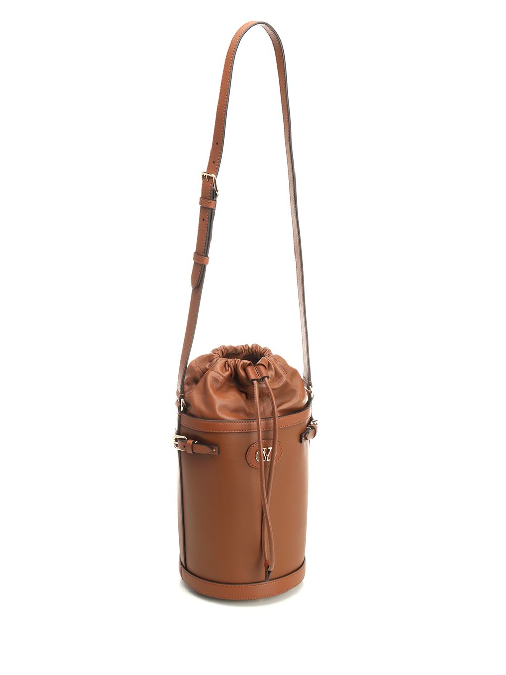 VLogo Signature Bucket Bag Brown Crossbody