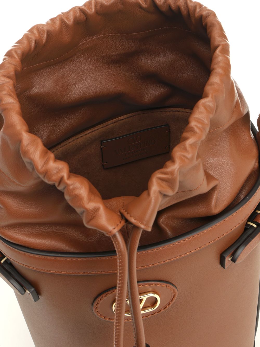 VLogo Signature Bucket Bag Brown Crossbody