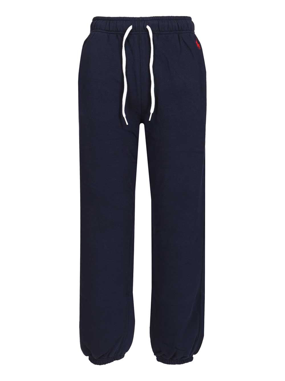 Sweatpants Blue Cotton Polyester Trousers
