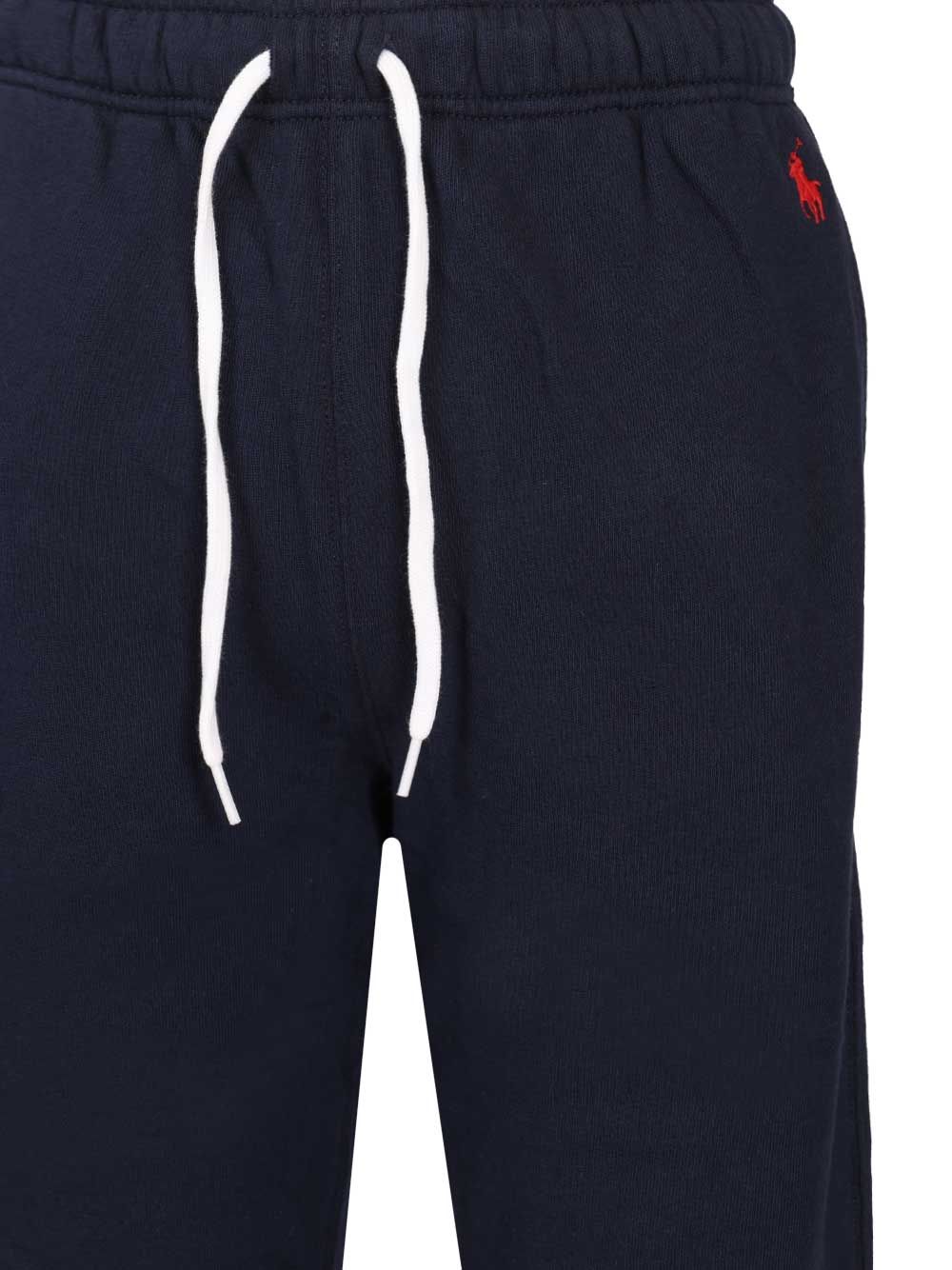 Sweatpants Blue Cotton Polyester Trousers