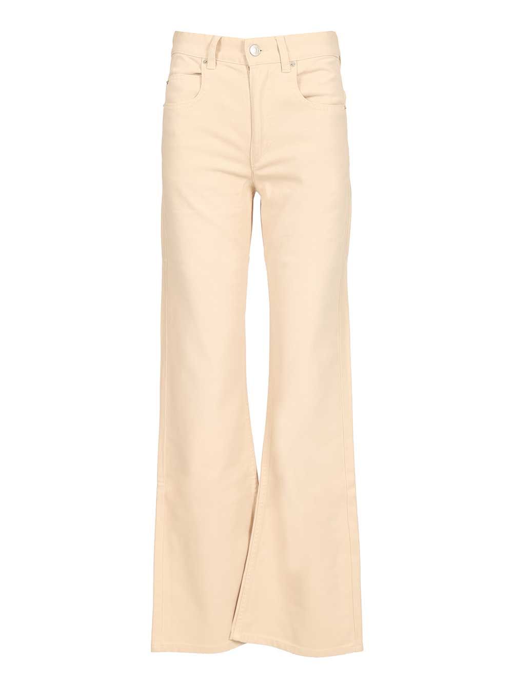 Belvira Jeans Beige Lyocell Coton