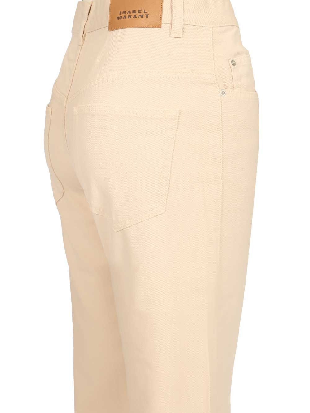 Belvira Jeans Beige Lyocell Coton